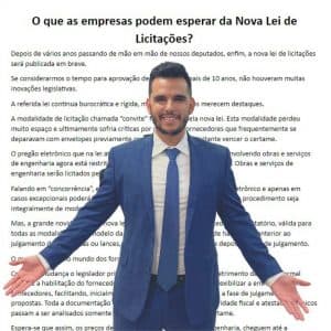 O que as empresas podem esperar da Nova Lei de Licitações?