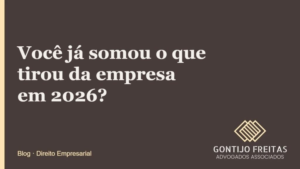 Você já somou o que tirou da empresa em 2026?