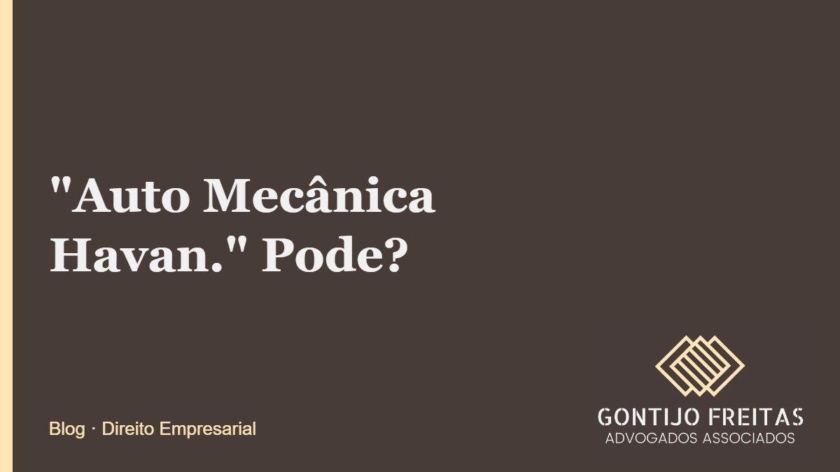 "Auto Mecânica Havan." Pode?